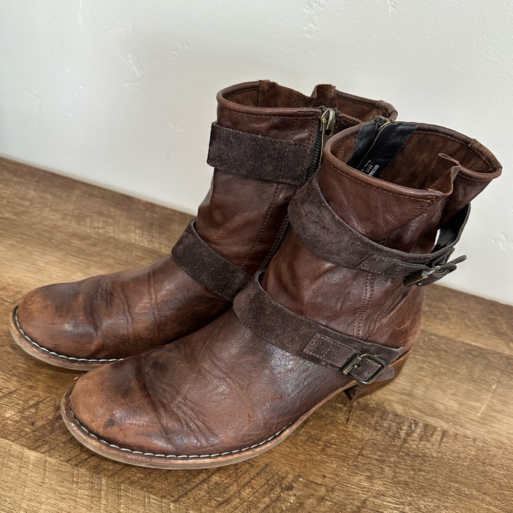 Paul Green Austria Brown Burnished
Leather Biker Motorcycle Boot Sz 8.5 US - Picture 14 of 16